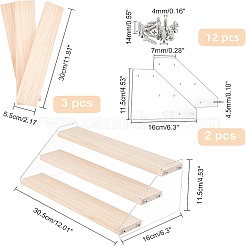 3-Tier Acrylic Displays Stands&nbsp;ODIS-WH0006-08
