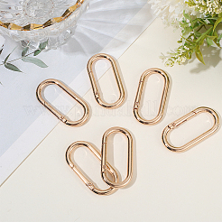 6Pcs Alloy Spring Gate Rings&nbsp;FIND-SP0001-24KCG