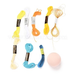 DIY Embroidery Temari Ball Keychain Kits&nbsp;DIY-I064-A06