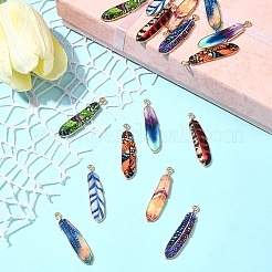 16Pcs 8 Styles Alloy Enamel Pendants&nbsp;FIND-FS0002-69