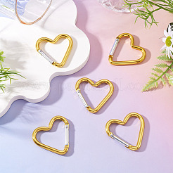 5Pcs Zinc Alloy Spring Gate Rings&nbsp;FIND-TA0009-73G