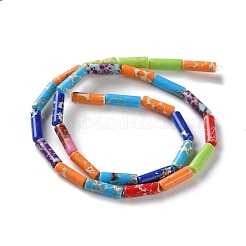 Synthetic Imperial Jasper & Synthetic Malachite & Natural Green Spot Jasper Beads Strands&nbsp;G-L496-A12