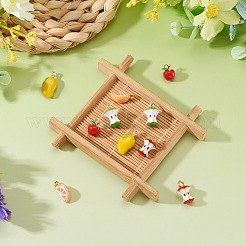 10Pcs 5 Styles Fruit Alloy Enamel Charms&nbsp;ENAM-TA0003-28