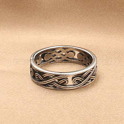 Punk Style 316L Surgical Stainless Steel Finger Rings for Men&nbsp;WGCE559-01