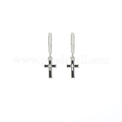 304 Stainless Steel Enamel Hoop Dangle Earrings for Men&nbsp;WGB7547-01