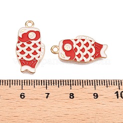 Light Gold Plated Alloy Enamel Pendants&nbsp;PALLOY-N176-27D-RS