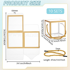 Foldable Hot Stamping Transparent PVC Packaging Boxes&nbsp;LS-CON-WH0123-24A-02