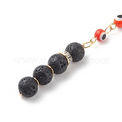 7 Chakra Handmade Lampwork Evil Eye Beaded Pendant Decorations&nbsp;HJEW-JM00793