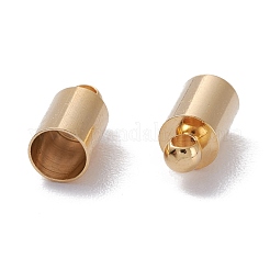 Brass Cord Ends&nbsp;KK-D002-01B-G