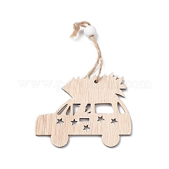 Christmas Wood Pendant Decorations&nbsp;HJEW-K038-01B