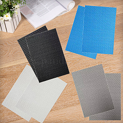 24Pcs 4 Colors PVC Mesh Canvas Sheet&nbsp;DIY-GF0012-99