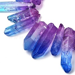 Two Tone Natural Quartz Crystal Beads Strands&nbsp;G-Z131-K01-04