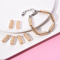 Plating Transparent Acrylic Beads&nbsp;PACR-YW0001-05