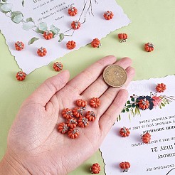 30 Pieces Pumpkin Charms Pendants Thanksgiving Pumpkin Charms Alloy Enamel Charm for Jewelry Necklace Bracelet Earring Making Crafts&nbsp;JX294A