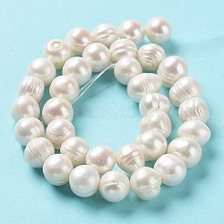 Natural Cultured Freshwater Pearl Beads Strands&nbsp;PEAR-E019-12
