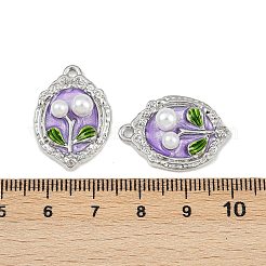 Alloy Enamel Pendants&nbsp;PALLOY-P311-01D-P
