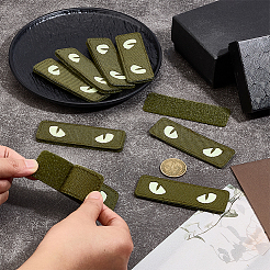 6Pcs Luminous Oxford Cloth Hook and Loop Tapes&nbsp;AJEW-PH0007-39B