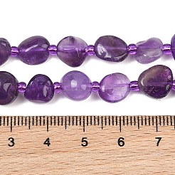 Natural Amethyst Beads Strands&nbsp;GG-CBA3A44-C14-02