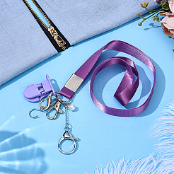 2Pcs Alloy & 304 Stainless Steel Clasps & ABS Plastic Pearl Beaded Zipper Helpers&nbsp;HJEW-PH02478