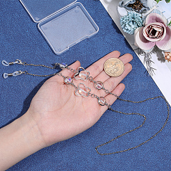 1Pc Synthetic Moonstone Eyeglass Chains&nbsp;HJEW-BM0002-03