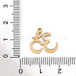201 Stainless Steel Charms&nbsp;SA-CBA5D66-10G