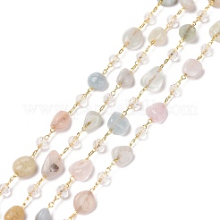 Handmade Natural Morganite Beaded Chains&nbsp;CHC-I031-11A