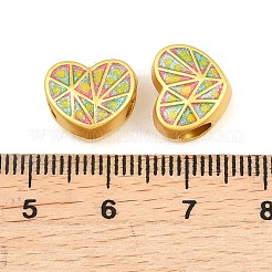 Alloy Enamel Beads&nbsp;ENAM-D318-01G-04