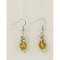 Trendy Glass Ball Dangle Earrings&nbsp;EJEW-JE00398