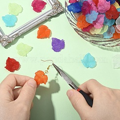 360Pcs 11 Colors Autumn Theme Transparent Frosted Acrylic Pendants&nbsp;MACR-YW0004-03