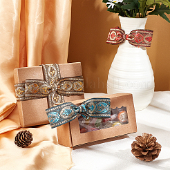 3 Rolls 3 Colors Ethnic Style Embroidery Polyester Ribbons&nbsp;OCOR-PH0001-22
