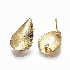 Brass Stud Earring Findings&nbsp;KK-S348-353