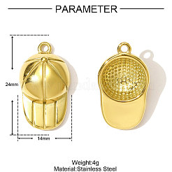 304 Stainless Steel Pendants&nbsp;STAS-OY001-31G