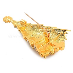 Christmas Theme Alloy Colorful Rhinestone Brooches&nbsp;JEWB-S022-02D-G
