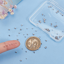 90Pcs 3 Styles Rhodium Plated 925 Sterling Silver Spacer Beads&nbsp;STER-PH0001-74