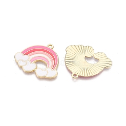 Rack Plating Alloy Enamel Pendants&nbsp;ENAM-N056-429A
