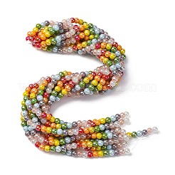 Electroplate & Gradient Color Glass Beads Strands&nbsp;LAMP-M023-03