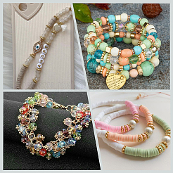 500Pcs 5 Styles Alloy Daisy Spacer Beads&nbsp;FIND-SP0002-22C