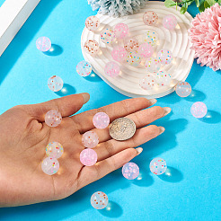 30Pcs 3 Colors Transparent Silicone Focal Beads&nbsp;SIL-TA0002-83