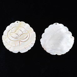 Natural Freshwater Shell Big Pendants&nbsp;SHEL-S276-160