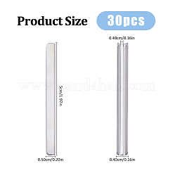 30Pcs 430 Stainless Steel Notebook Edge Clips&nbsp;STAS-FH0005-59P