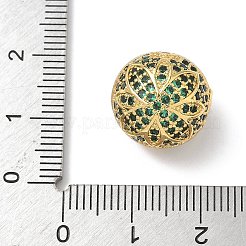 Brass Cubic Zirconia Beads&nbsp;KK-Q068-17G