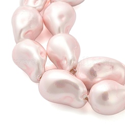 Electroplate Porcelain Beads Strands&nbsp;BSHE-C009-04C