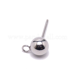 304 Stainless Steel Ball Stud Earring Post&nbsp;FIND-SZC0006-01A-P
