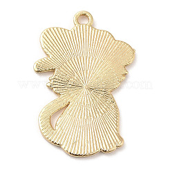 Light Gold Plated Alloy Enamel Pendants&nbsp;ENAM-L041-01D