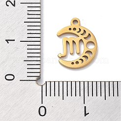 Real 18K Gold Plated 304 Stainless Steel Pendants&nbsp;STAS-R003-02G-05
