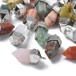 Natural Mixed Stone Faceted Pendants&nbsp;G-G181-03P