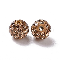 Polymer Clay Rhinestone Beads&nbsp;RB-K050-8mm-C27