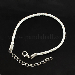 Trendy Braided Imitation Leather Bracelet Making&nbsp;BJEW-S076-003