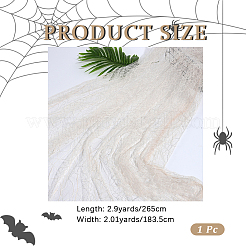 Polyester Spider Web Lace Fabric&nbsp;DIY-WH20049-44C