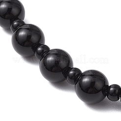 Gemstone Chakra Cross Pendant Rosary Bead Necklaces for Women&nbsp;NJEW-TA00176
